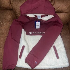 champion quarter zip Hoodie Windbreaker  Boys XL 18/20 NWT